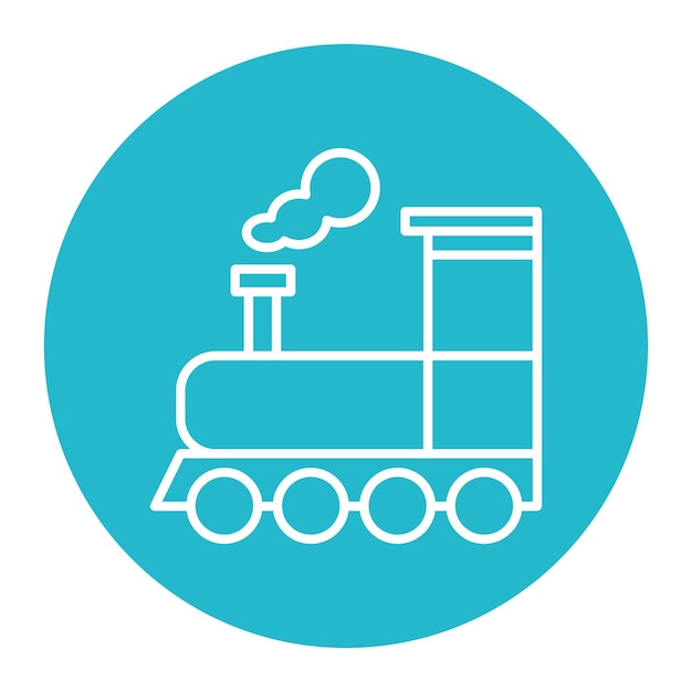 Ilustración vectorial de trenes de vapor