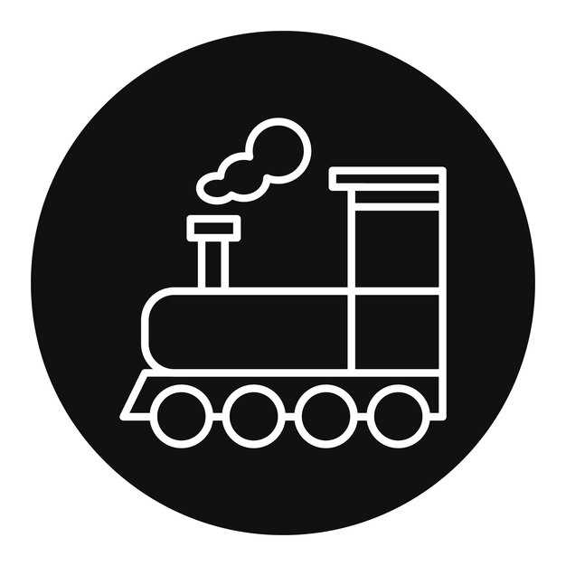 Ilustración vectorial de trenes de vapor