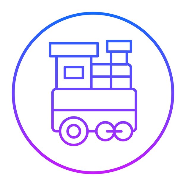 Ilustración vectorial de trenes