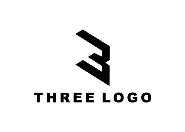 Vector ilustración vectorial de tres diseños de logotipos