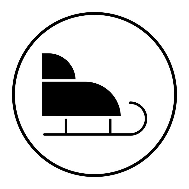 Ilustración vectorial del trineo
