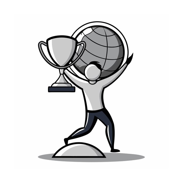 Ilustración vectorial del trofeo