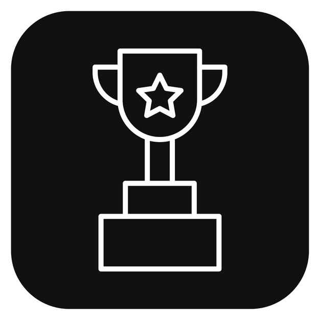 Ilustración vectorial del trofeo