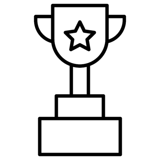 Ilustración vectorial del trofeo