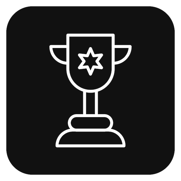Ilustración vectorial del trofeo
