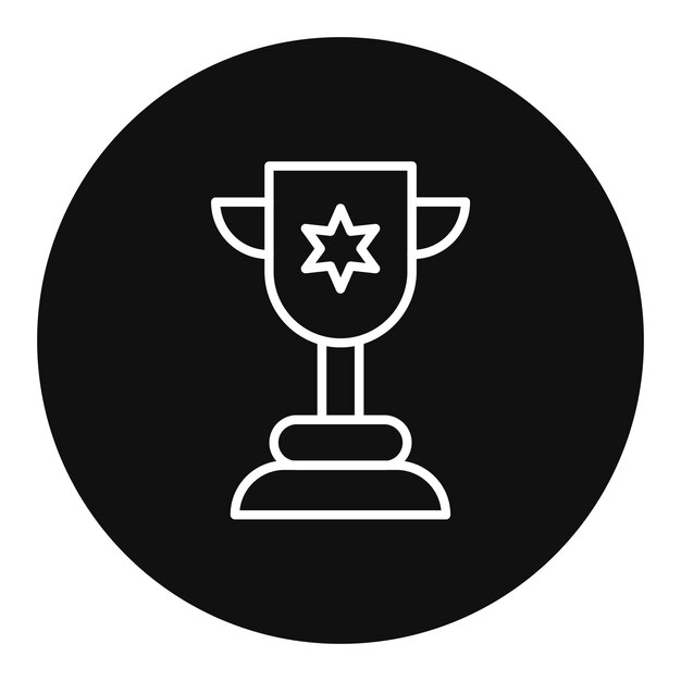 Ilustración vectorial del trofeo