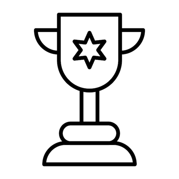 Ilustración vectorial del trofeo