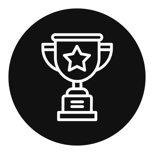 Ilustración vectorial del trofeo
