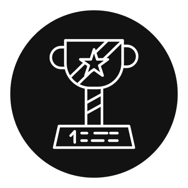 Ilustración vectorial del trofeo