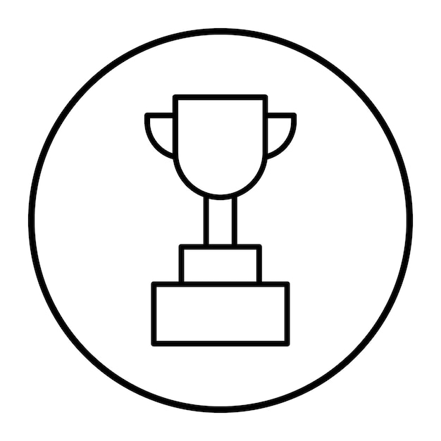 Ilustración vectorial del trofeo