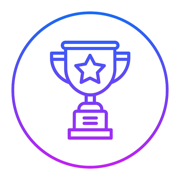 Ilustración vectorial del trofeo