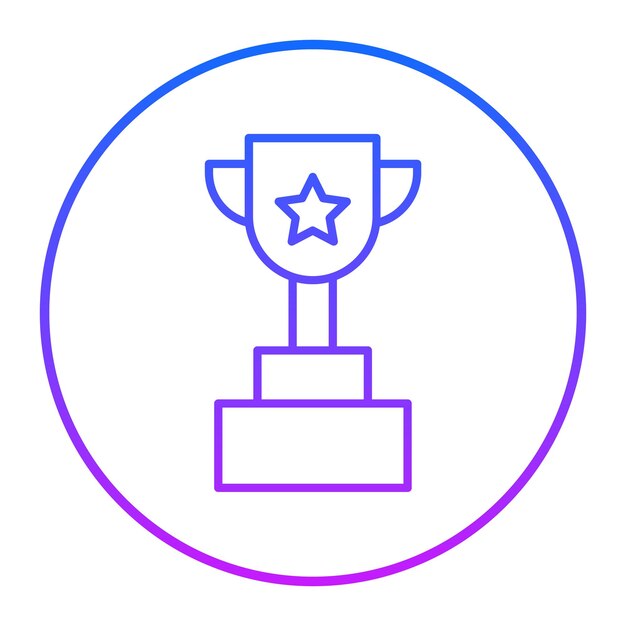 Ilustración vectorial del trofeo