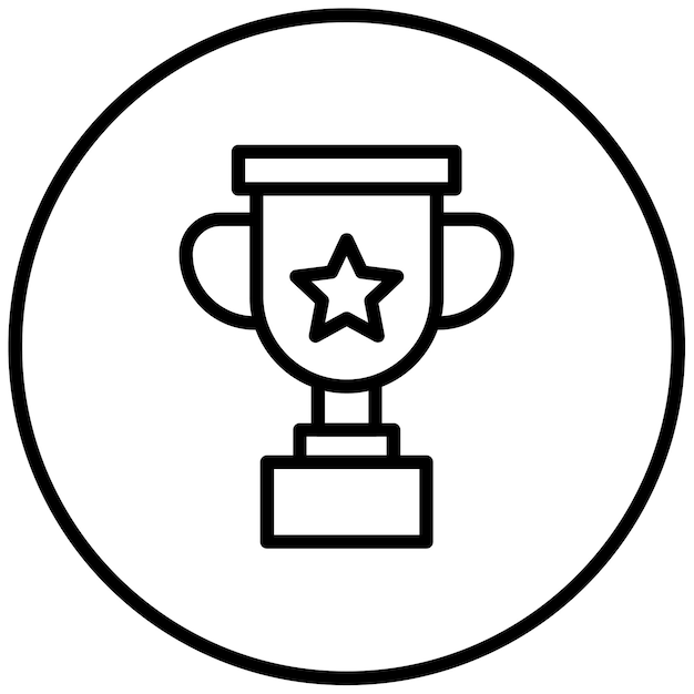 Ilustración vectorial del trofeo