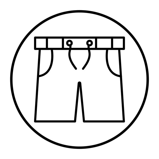Ilustración vectorial de los troncos de natación