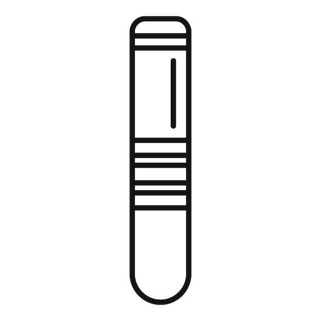 Ilustración vectorial de un tubo de ensayo