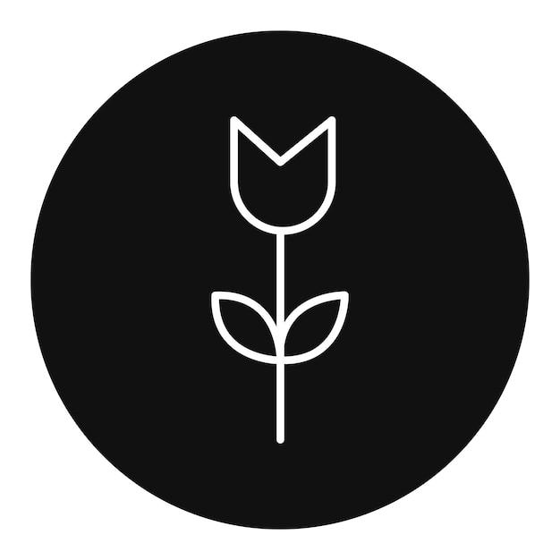 Ilustración vectorial del tulipán