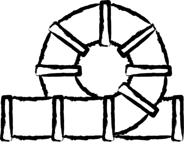 Ilustración vectorial del túnel dibujada a mano
