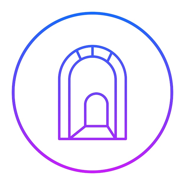 Ilustración vectorial del túnel
