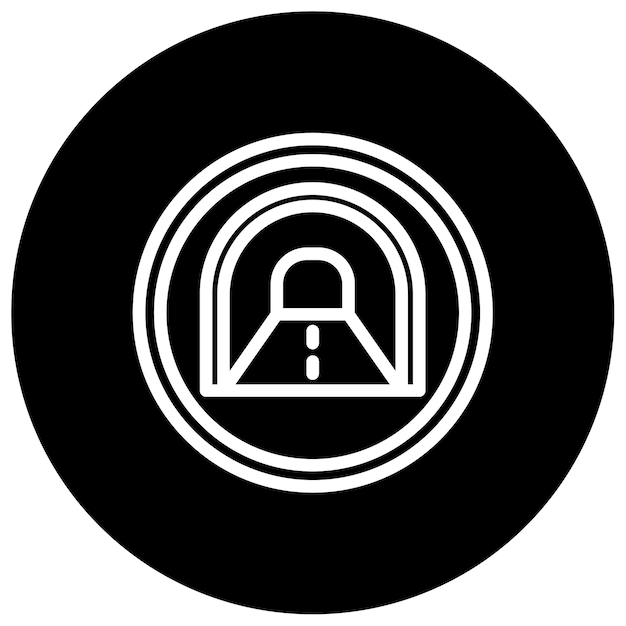 Ilustración vectorial del túnel