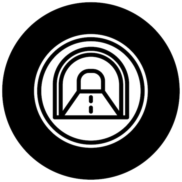 Ilustración vectorial del túnel