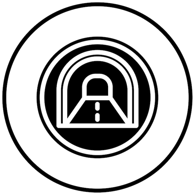 Ilustración vectorial del túnel