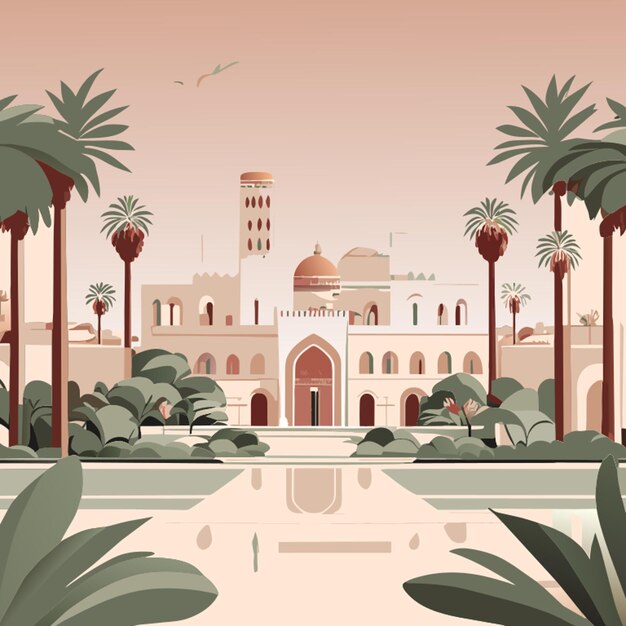 Ilustración vectorial de Túnez