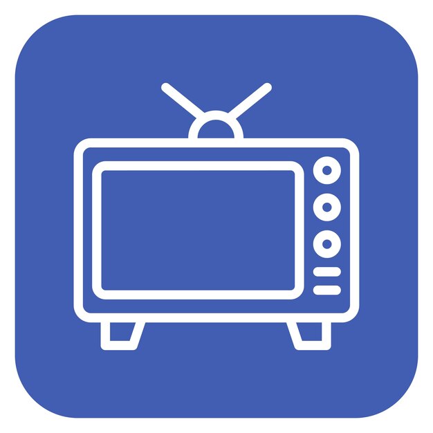 Ilustración vectorial para TV