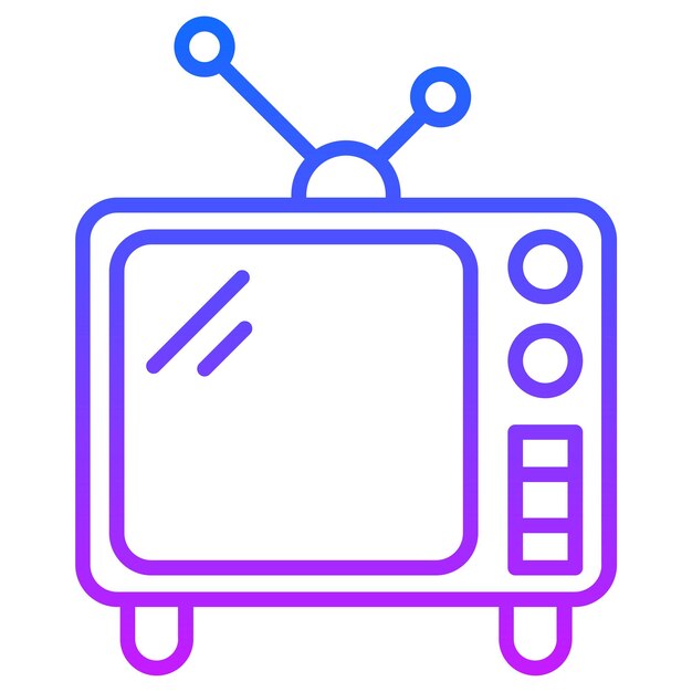 Ilustración vectorial para TV