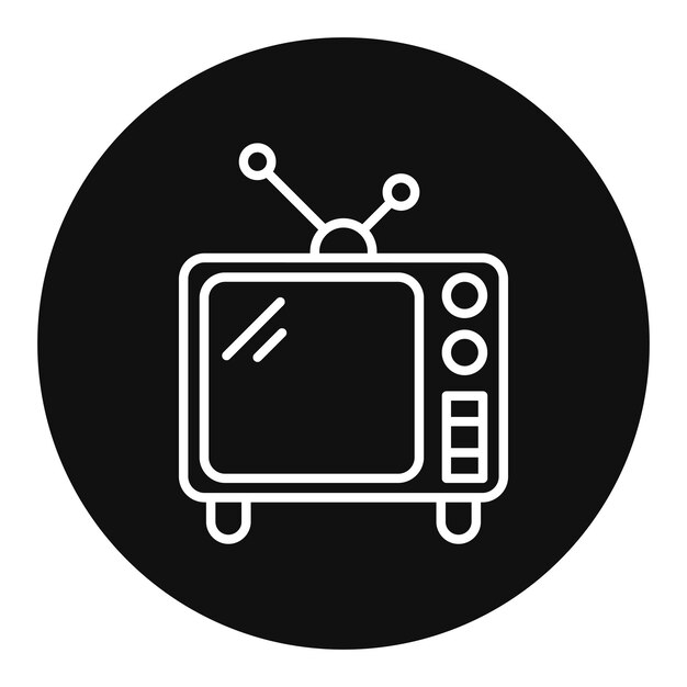 Ilustración vectorial para TV