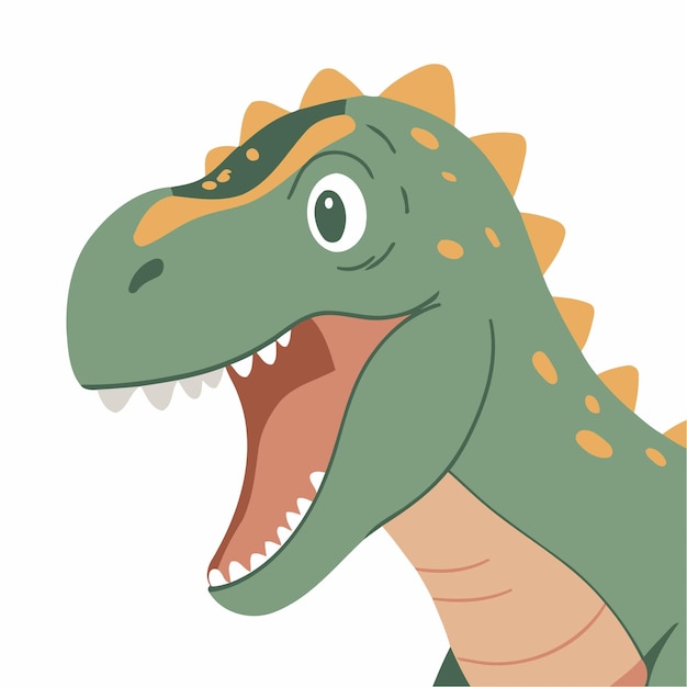 Vector ilustración vectorial de tyrannosaurus para libros de cuentos para niños