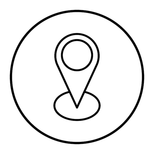 Ilustración vectorial de ubicación