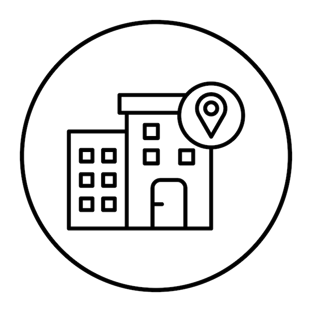 Ilustración vectorial de ubicación