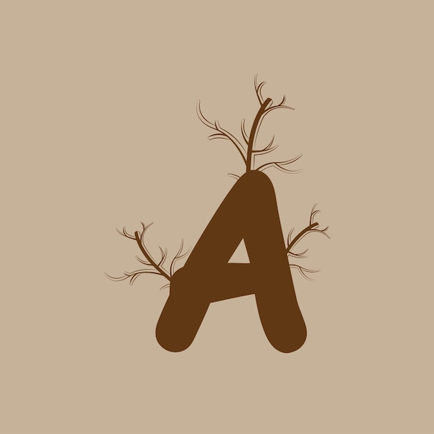 Ilustración vectorial única del logotipo de la letra