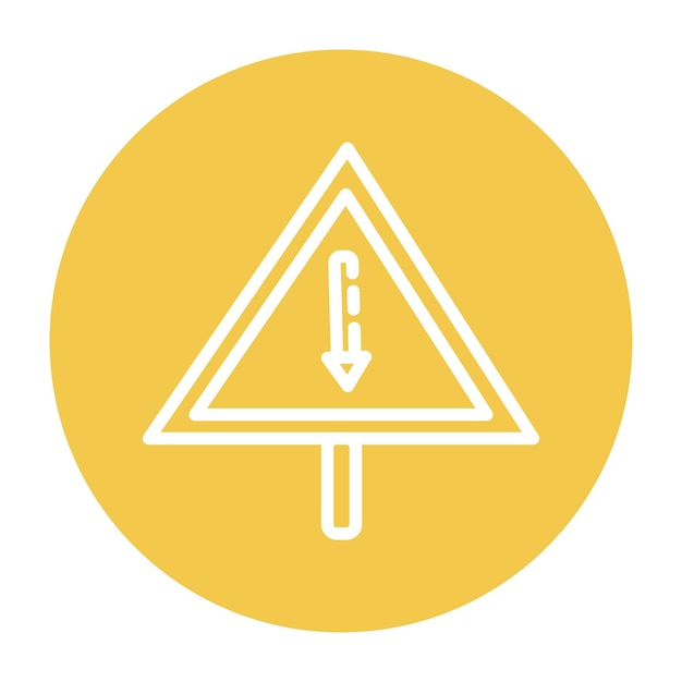 Ilustración vectorial unidireccional
