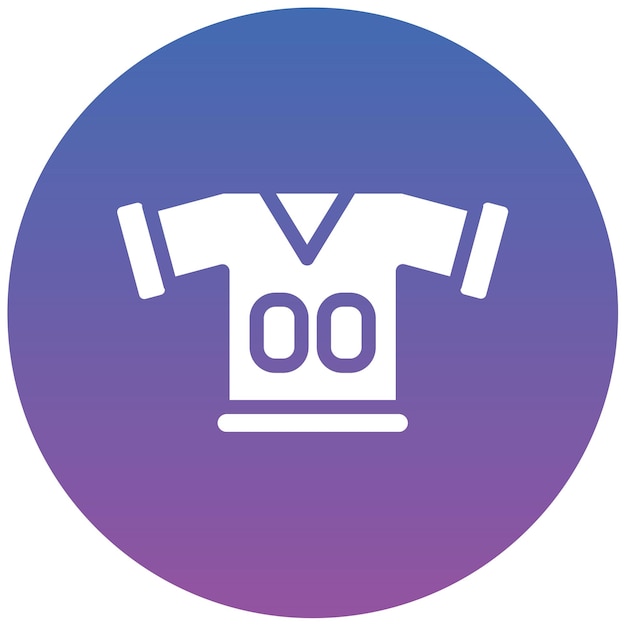 Ilustración vectorial uniforme de rugby