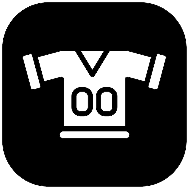 Ilustración vectorial uniforme de rugby