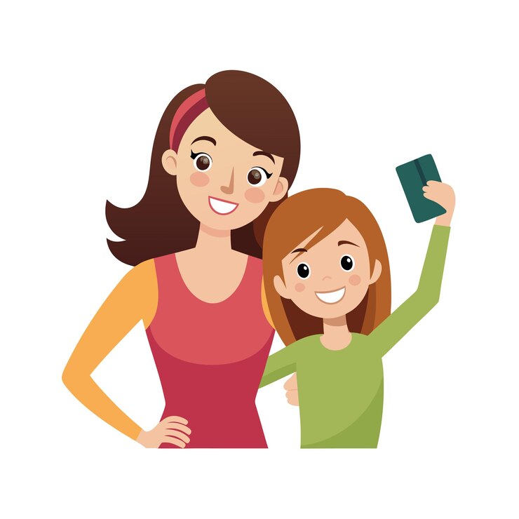 Vector ilustración vectorial de la unión familiar y la paternidad