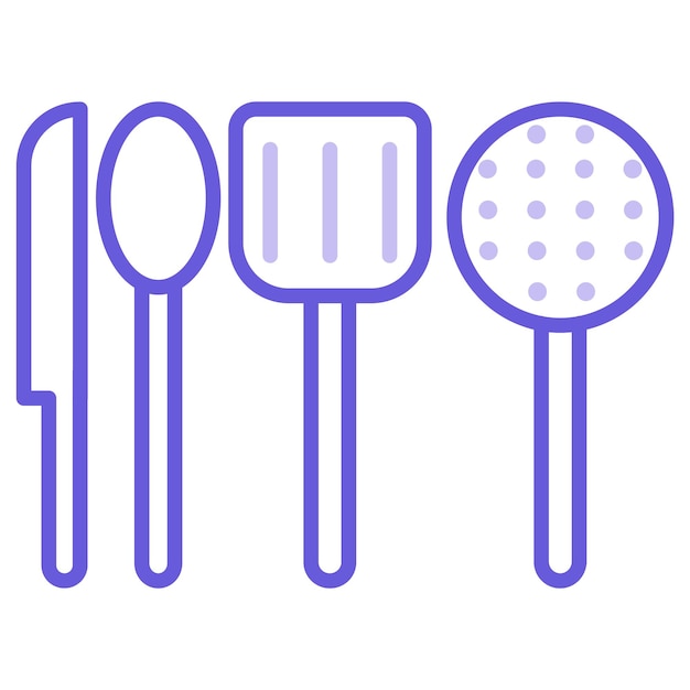 Ilustración vectorial de utensilios de cocina