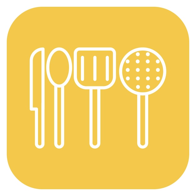 Ilustración vectorial de utensilios de cocina