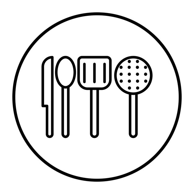 Ilustración vectorial de utensilios de cocina