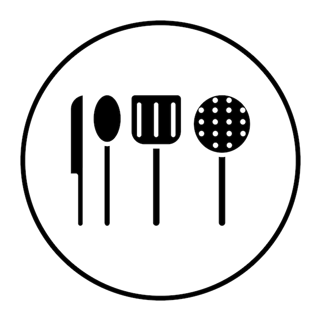 Ilustración vectorial de utensilios de cocina