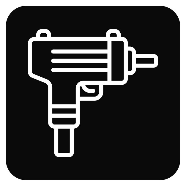 Ilustración vectorial de Uzi