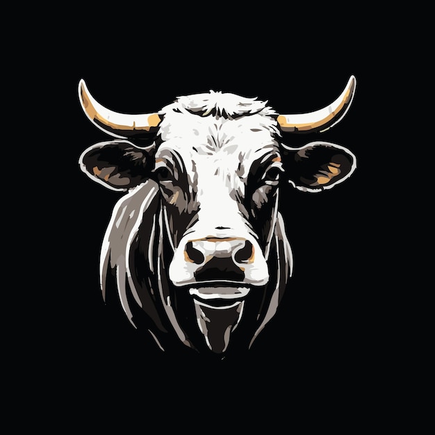 Ilustración vectorial de la vaca