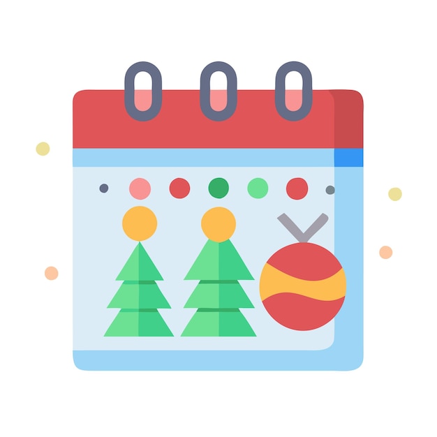 Ilustración vectorial de las vacaciones del calendario
