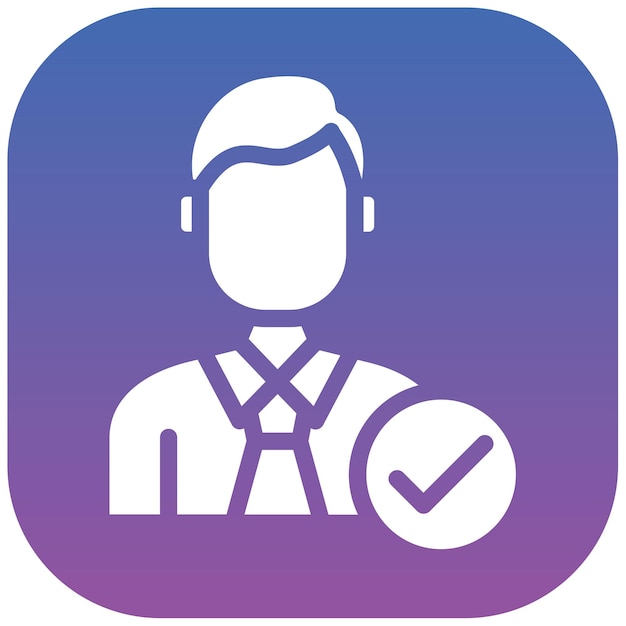 Ilustración vectorial válida del perfil de usuario