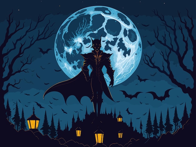 Ilustración vectorial de vampiro