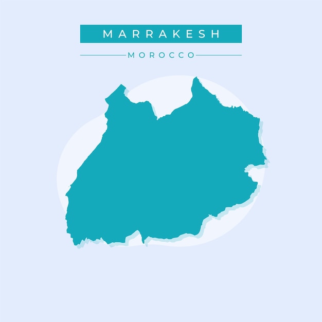 Ilustración vectorial del vector de MarrakechMapa Safi de Marruecos