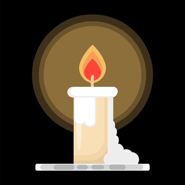 Ilustración vectorial de la vela