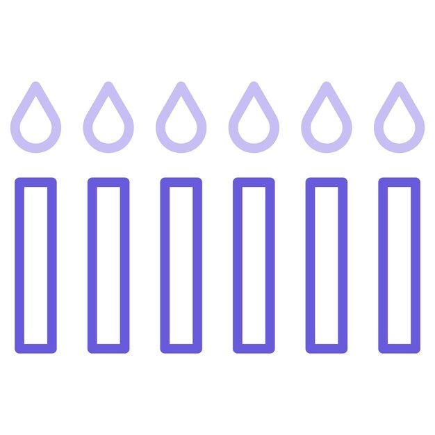 Ilustración vectorial de las velas