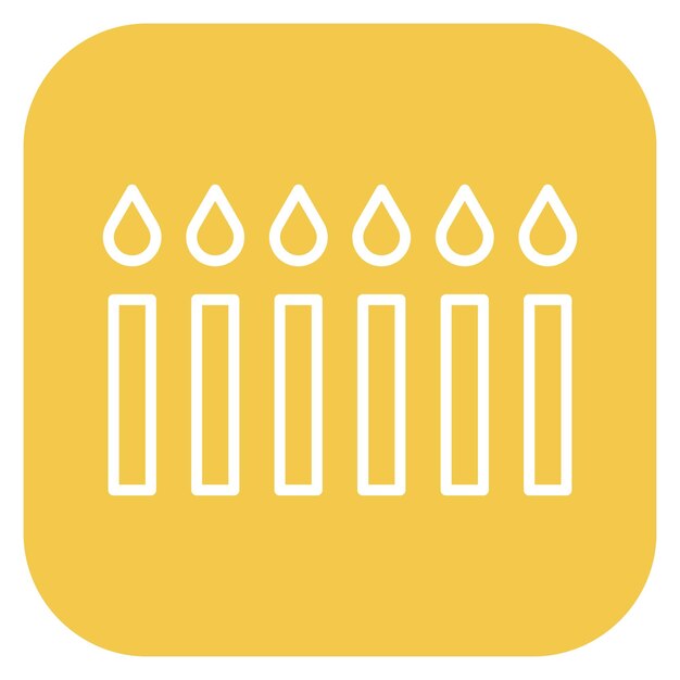 Ilustración vectorial de las velas